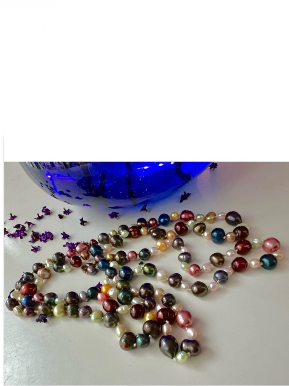 🎁🆕 Handmade Multicolour Pearl-Inspired Necklace Set – Ottawa Artist